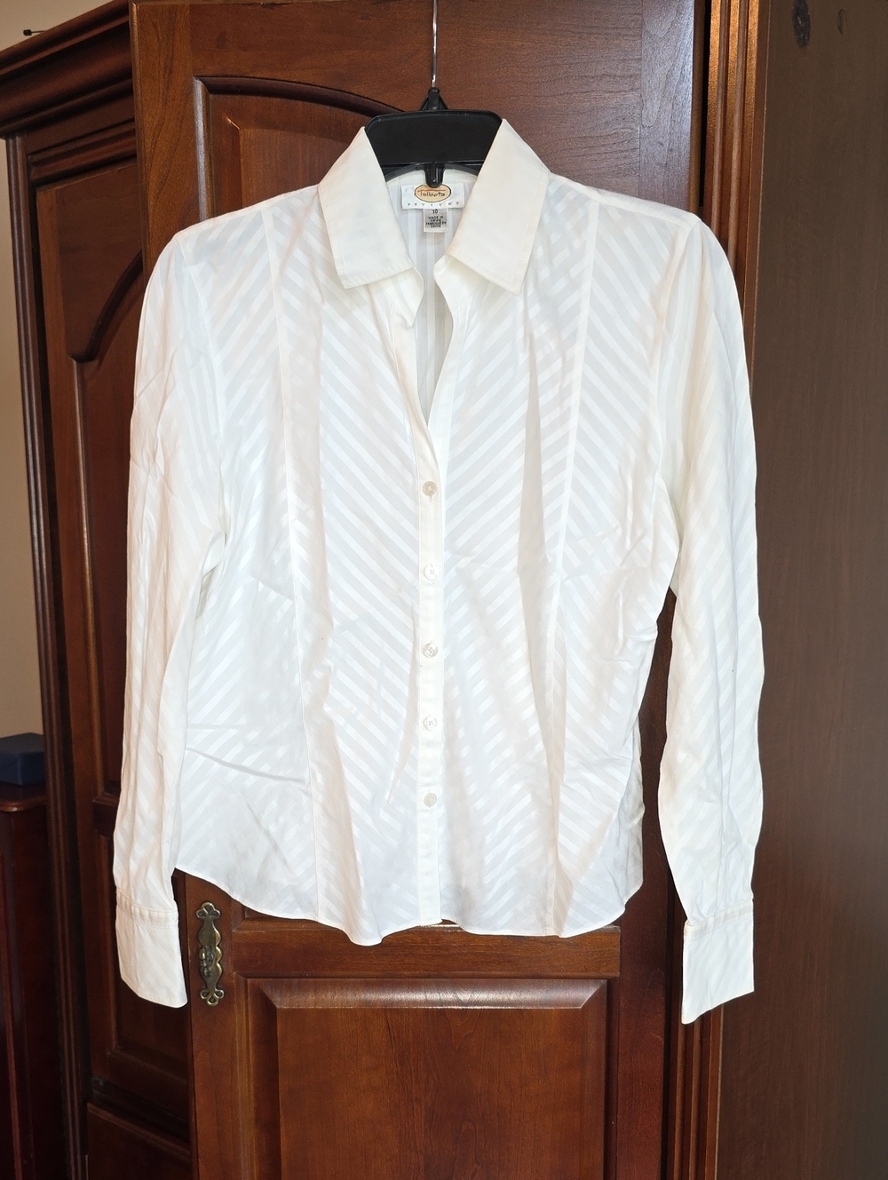 Talbots Striped Button-Up Blouse 10p